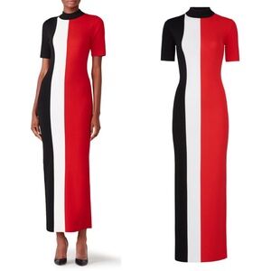 Solace London Clemence Knit Colorblock Dress in Size US 8